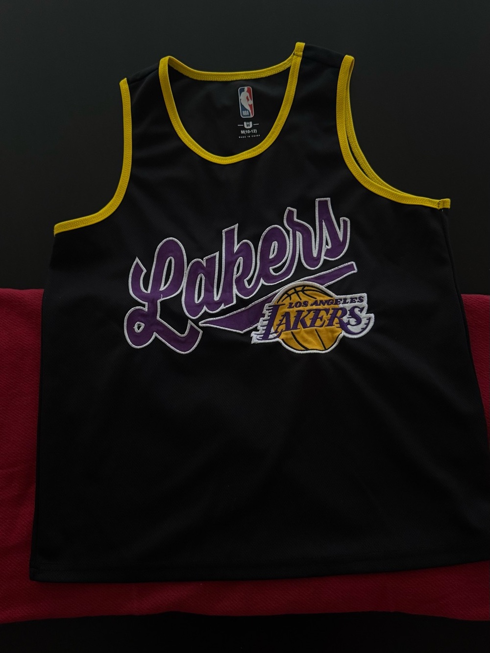 NBA Los Angeles Lakers Black & Yellow Tank Top Jersey